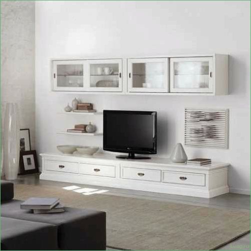 Мебель в современном стиле под телевизор — особенности, виды и выбор