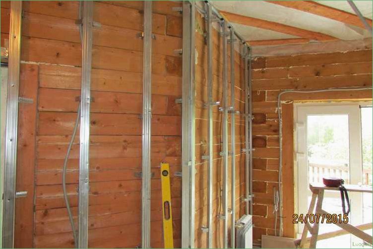 Отделка стен гипсокартоном в деревянном доме — осуществление монтажных работ