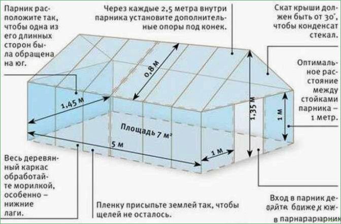 Размеры теплицы — факторы, влияющие на выбор