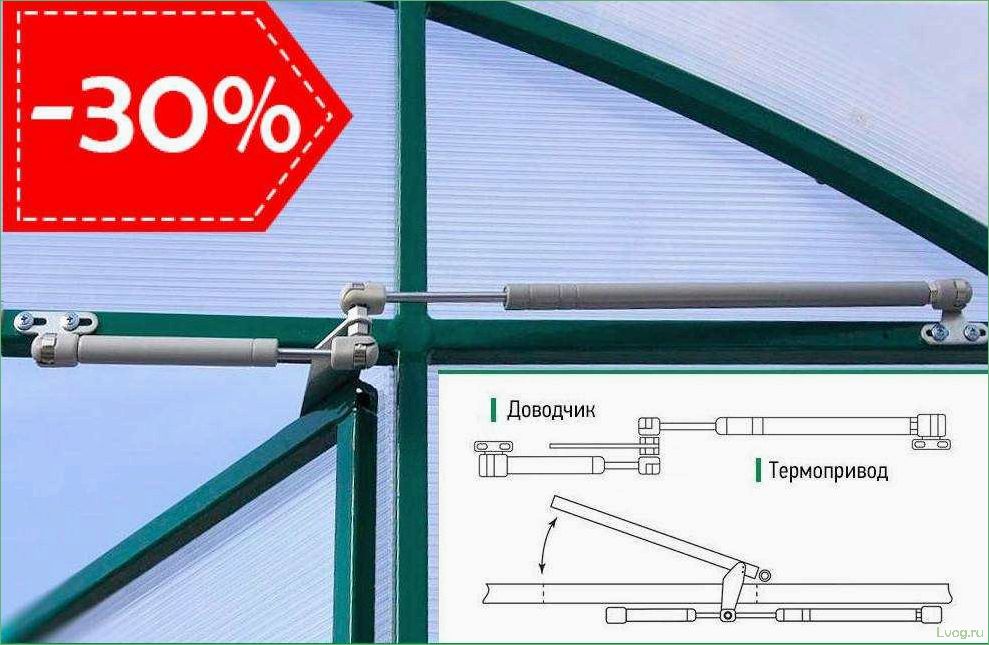 Термопривод для теплиц — особенности и преимущества эксплуатации