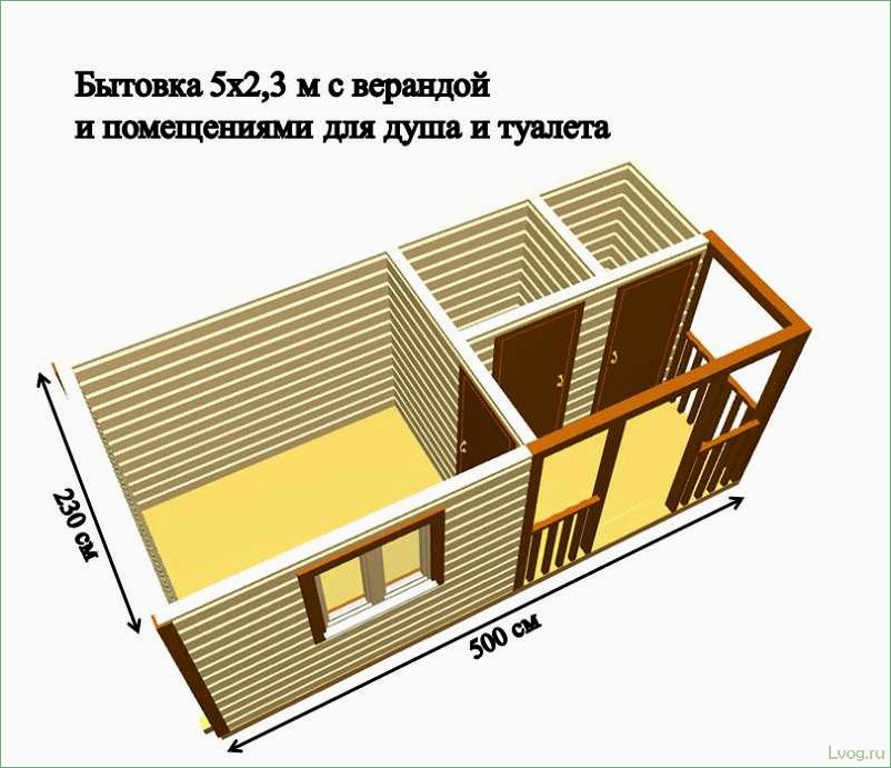 Дачные бытовки с туалетом и душем: виды и обустройство