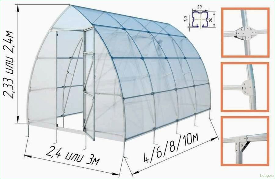Теплица «Капелька»: характеристики и монтаж