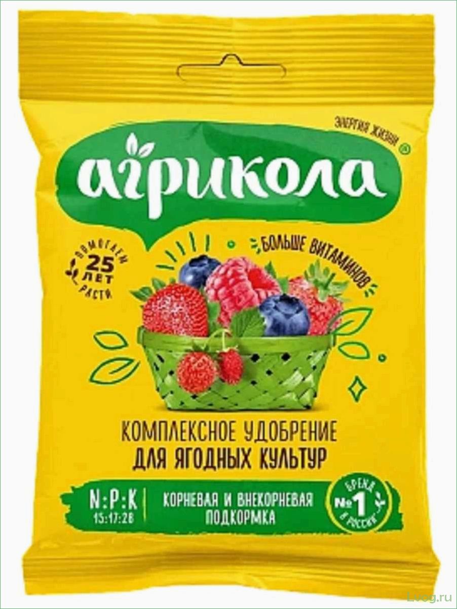 Агрикола: удобрение для ягодных культур. Правила применения и эффективность