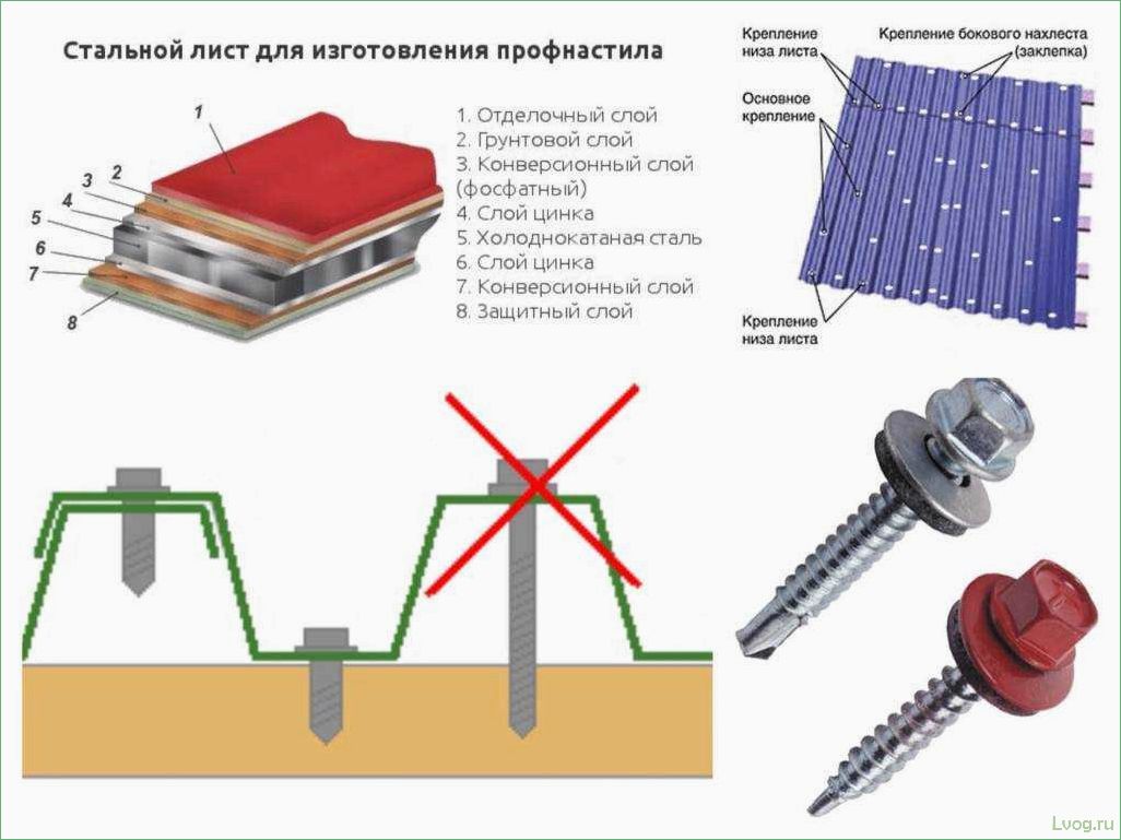 Саморезы для профнастила — как выбрать и правильно крепить