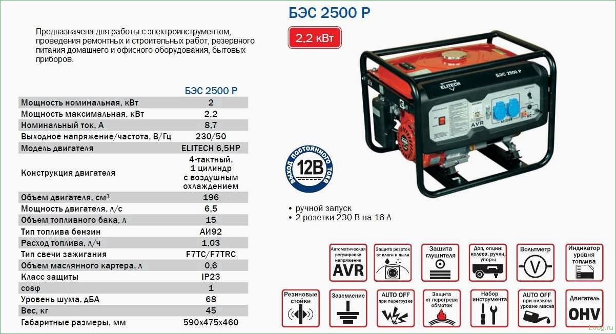 Мощность бензиновых генераторов: подробное руководство и советы