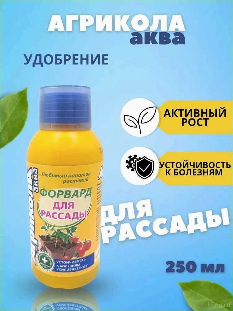 Удобрение Агрикола Аква Форвард для рассады: преимущества и правила применения