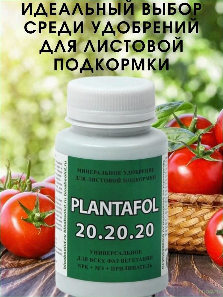 Удобрение Плантафид (20 -20 -20) для эффективной листовой подкормки растений
