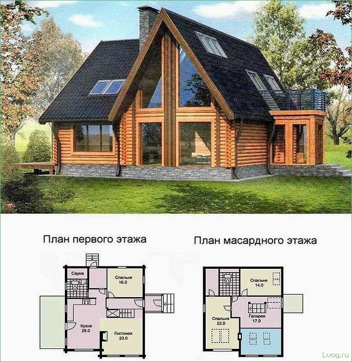 (одноэтажный, мансардой, современная, планировка) Одноэтажный дом с мансардой — современная планировка