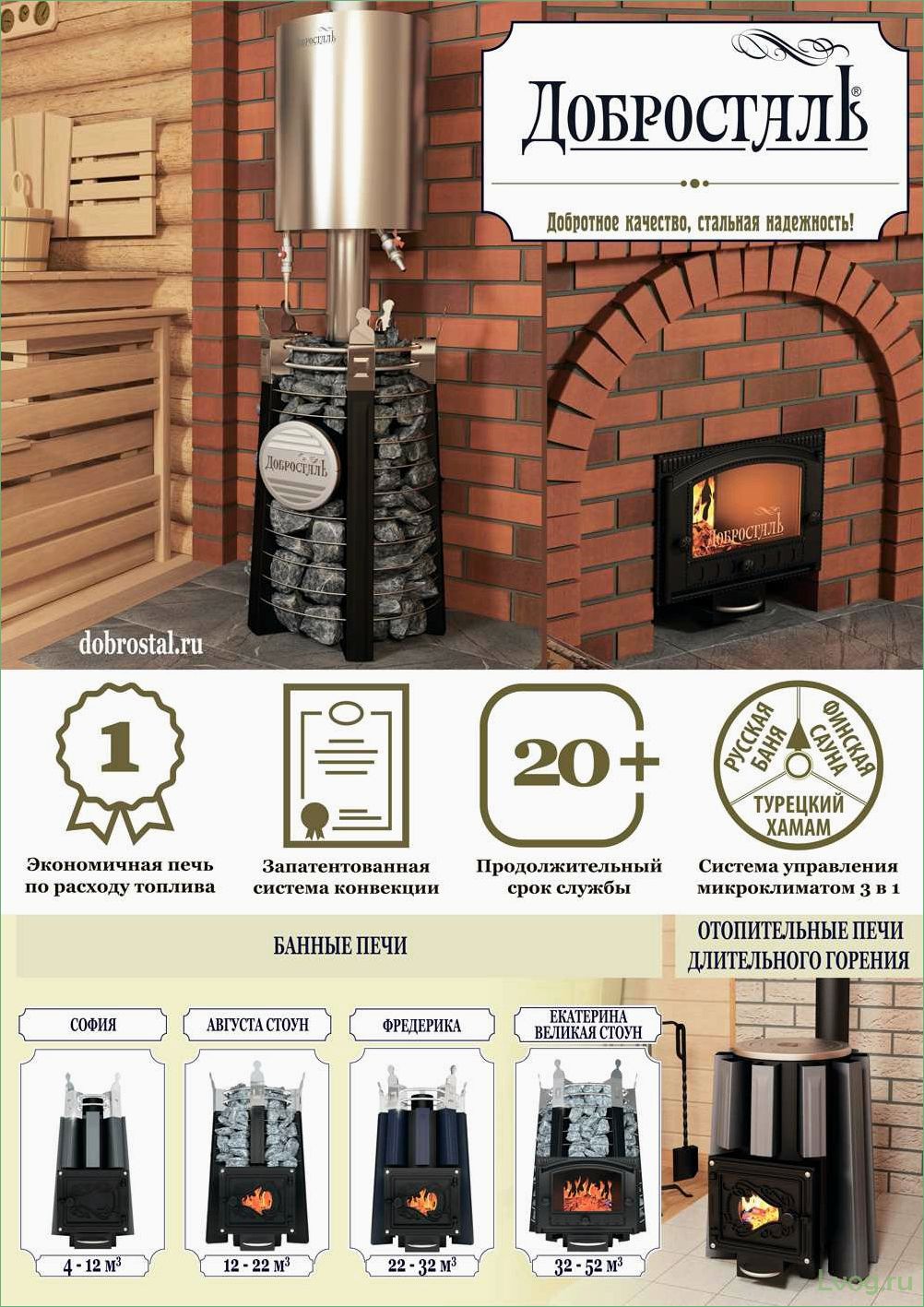 (ассортимент, печей, бренда, добросталь, выбор) Ассортимент печей бренда «Добросталь»: выбор и качество