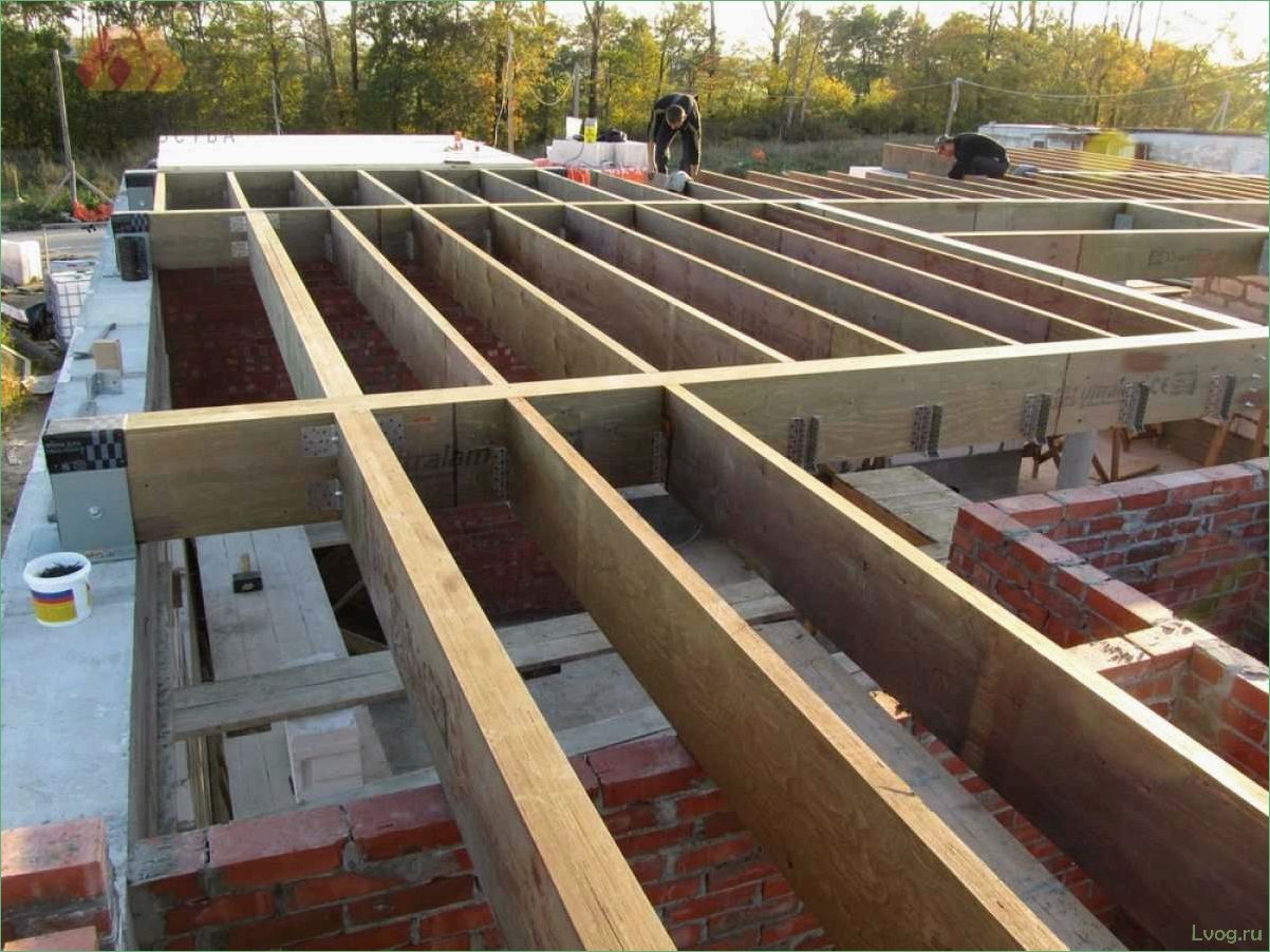 Деревянные перекрытия в доме из газобетона: особенности и преимущества