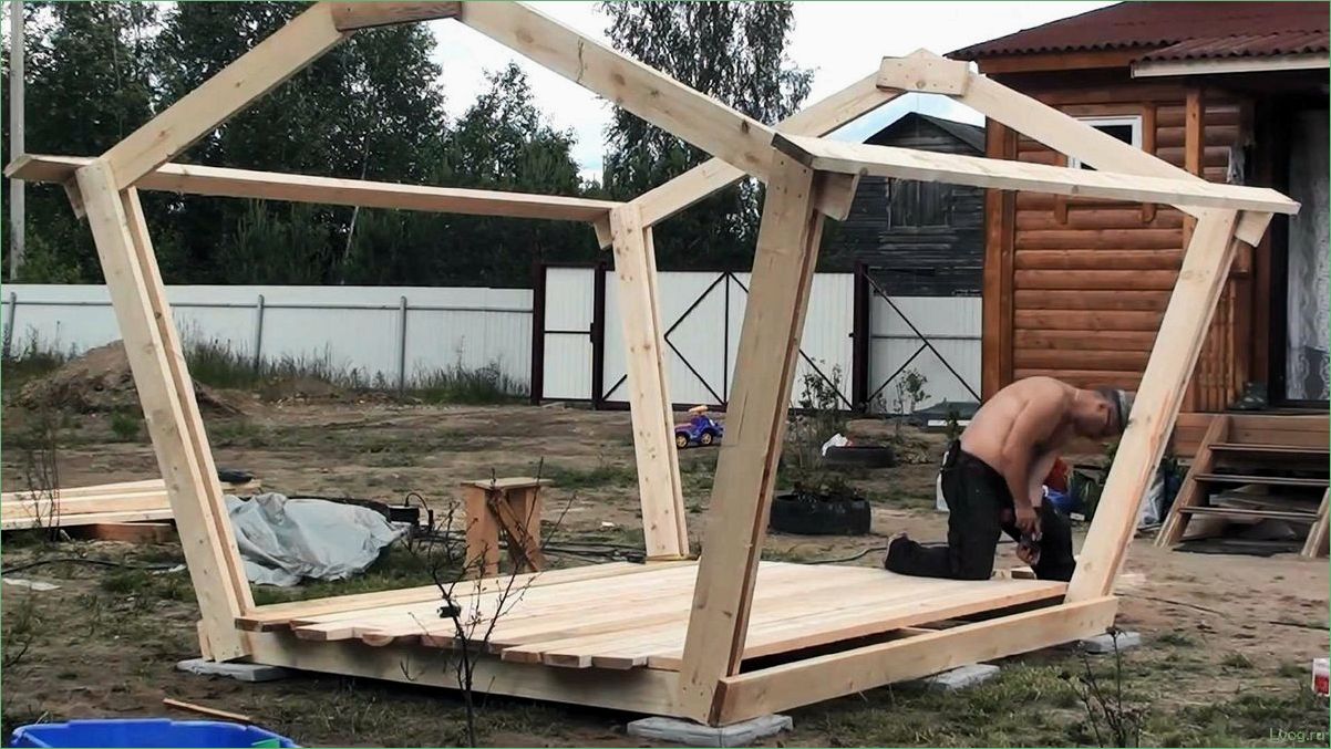 Постройте беседку своими руками за один день: подробная инструкция