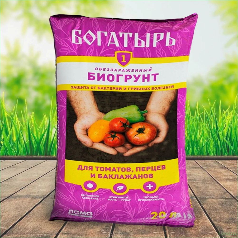 (удобрение, богатырь, томатов, перцев, лучший) Удобрение Богатырь для томатов и перцев — лучший выбор для урожайных растений