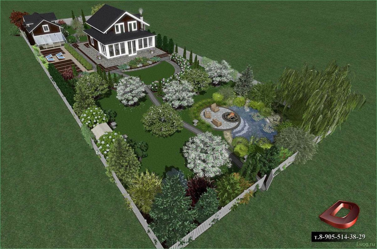 Модный ландшафтный дизайн прямоугольного участка: идеи и тренды