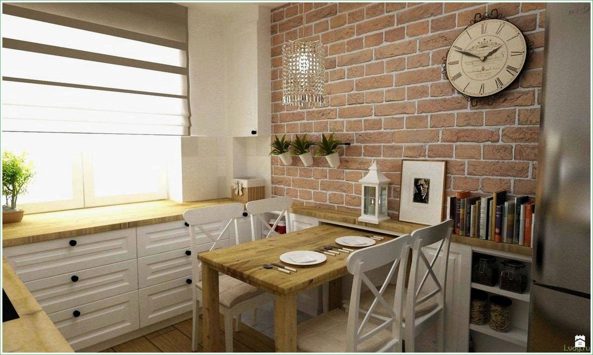 Обои под кирпич в интерьере кухни: оригинальное решение для стильного дизайна