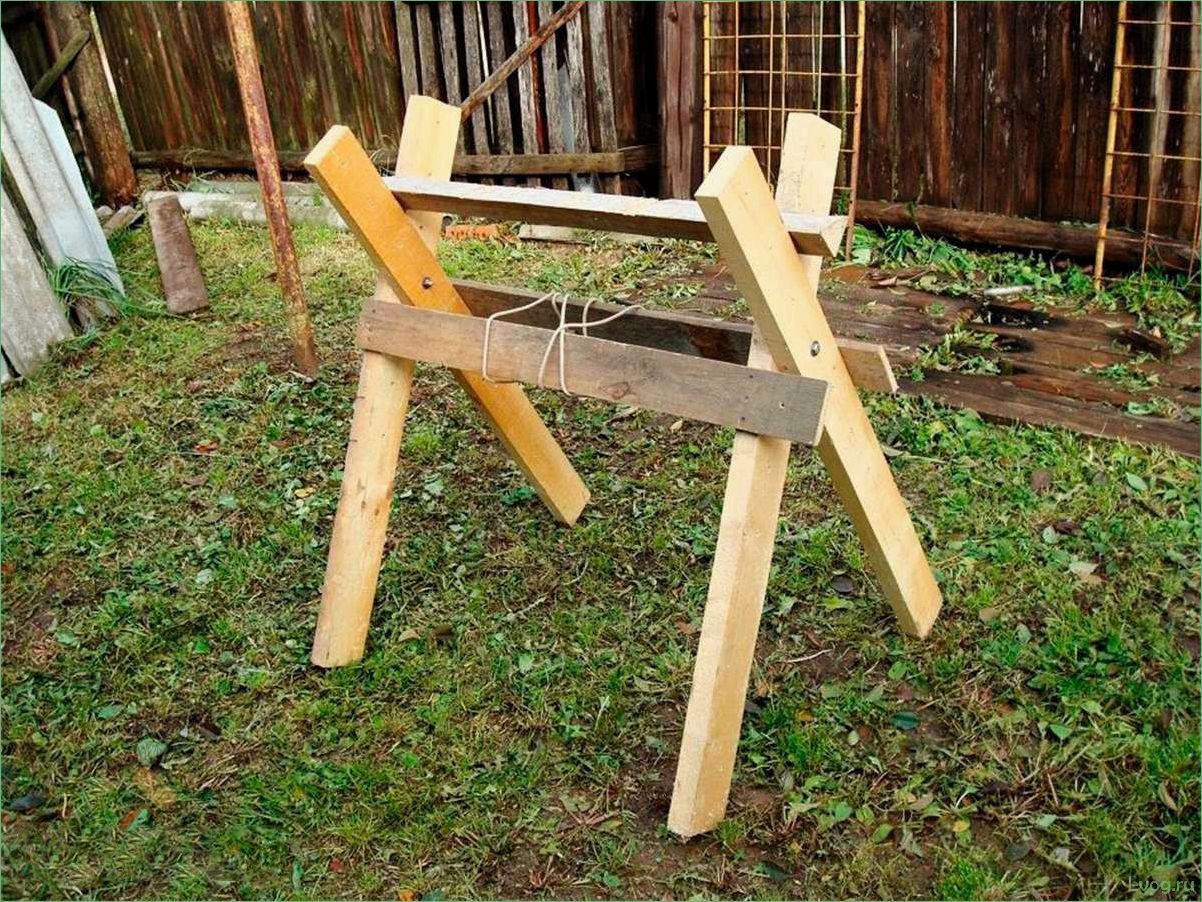 Особенности и выбор козлов для пилки дров