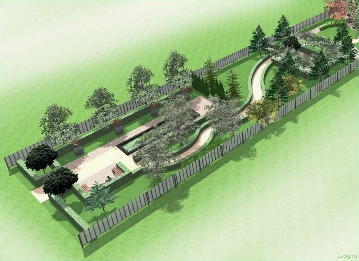 Особенности ландшафтного дизайна узкого участка — советы и идеи