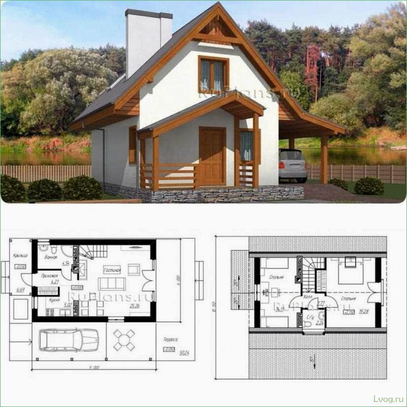 Проекты небольших домов с мансардой — секреты расширения пространства
