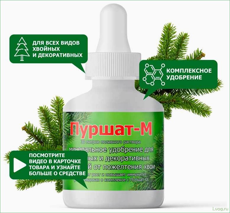 Удобрение Пуршат-М концентрат для хвойных и декоративных растений: эффективное питание и здоровый рост