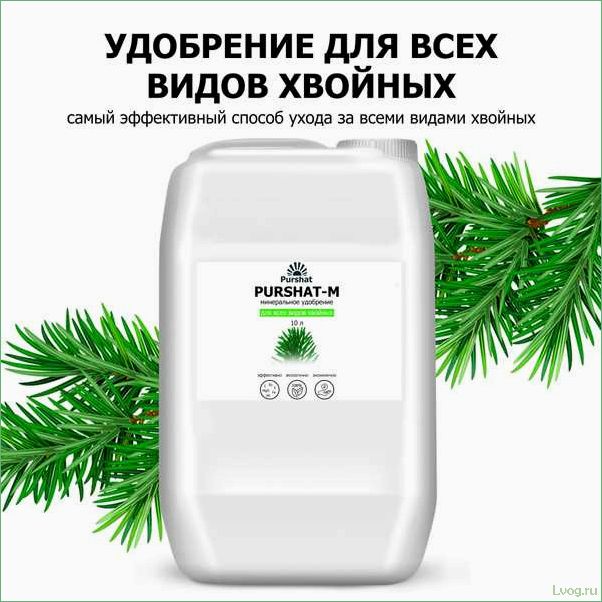Удобрение Пуршат-М концентрат для хвойных и декоративных растений: эффективное питание и здоровый рост