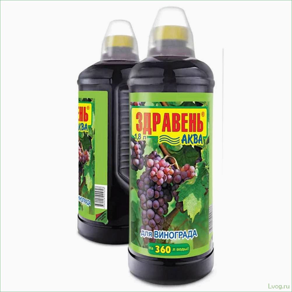 Удобрение Здравень Аква для винограда: эффективное средство для богатого урожая