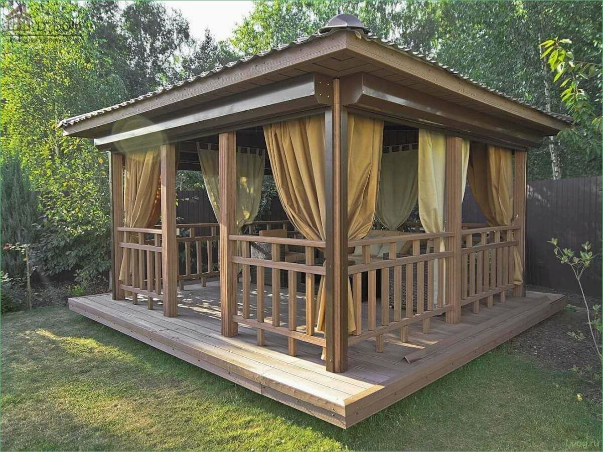 Беседки из дерева: простые и красивые варианты