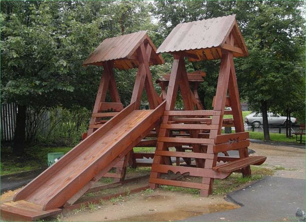 Детские горки: виды, советы по выбору и изготовлению