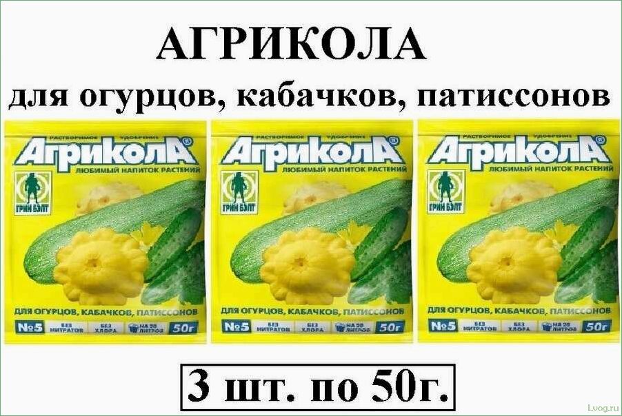 Удобрение Агрикола для огурцов, кабачков, патиссонов: эффективное решение для богатого урожая