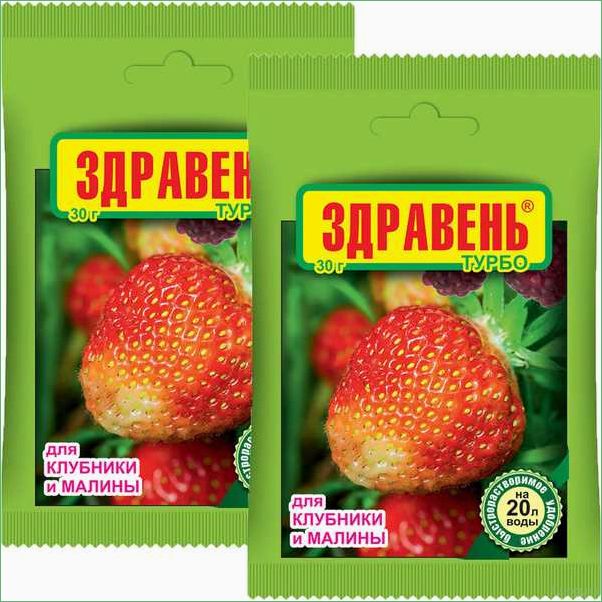 Удобрение Здравень Турбо для клубники и малины: эффективное питание для богатого урожая