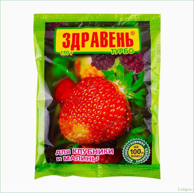 Удобрение Здравень Турбо для клубники и малины: эффективное питание для богатого урожая