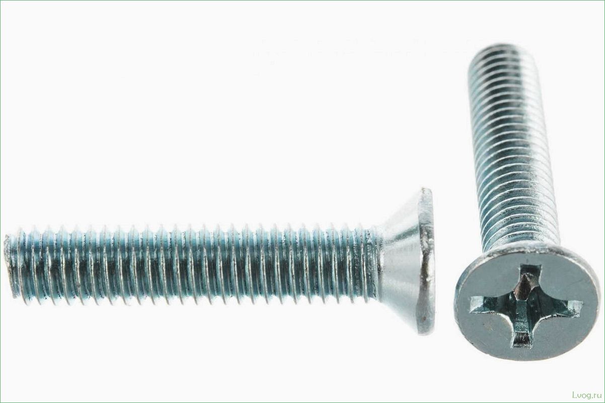 (винты, потайной, головкой, основные, характеристики) Винты с потайной головкой: основные характеристики и применение