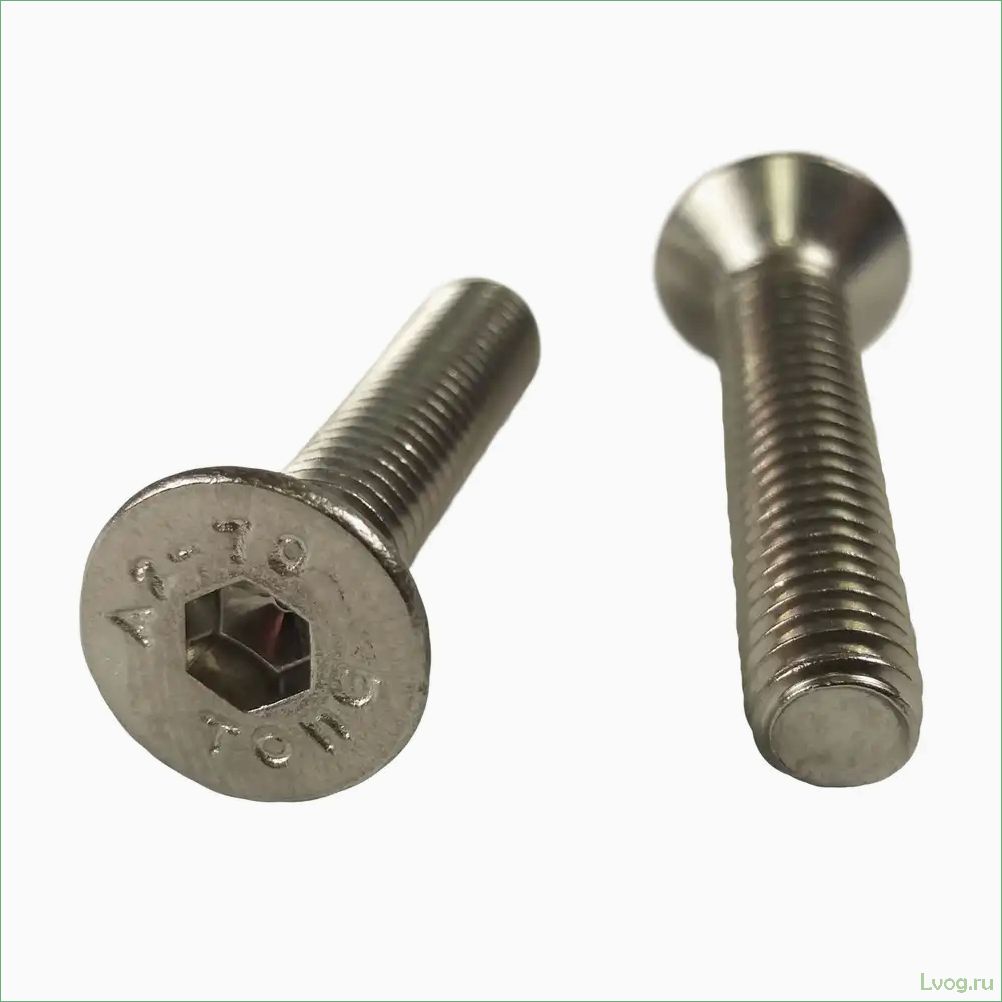 (винты, потайной, головкой, основные, характеристики) Винты с потайной головкой: основные характеристики и применение