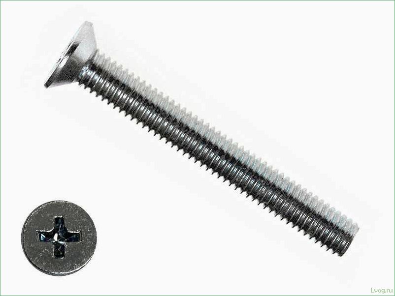 (винты, потайной, головкой, основные, характеристики) Винты с потайной головкой: основные характеристики и применение