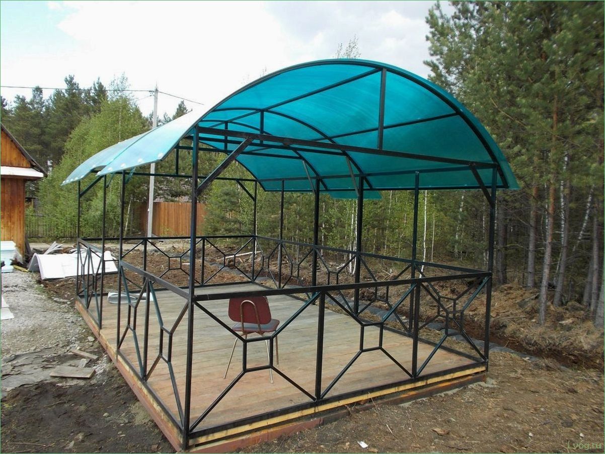 (навесах, профильных, труб, виды, преимущества) Все о навесах из профильных труб: виды, преимущества, установка