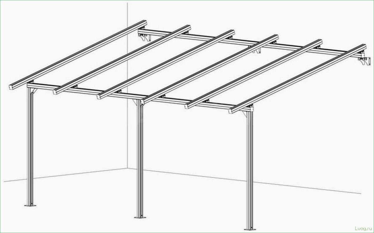 (навесах, профильных, труб, виды, преимущества) Все о навесах из профильных труб: виды, преимущества, установка