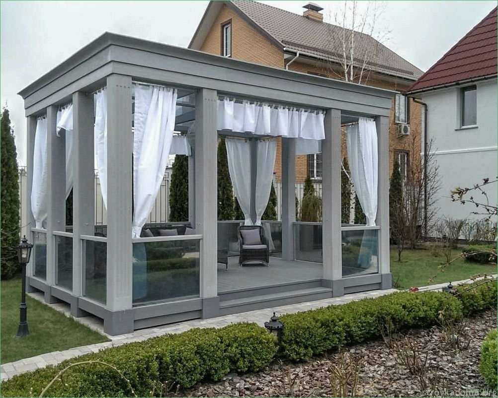 (застекленные, беседки, ландшафтном, дизайне, стиль) Застекленные беседки в ландшафтном дизайне: стиль и функциональность