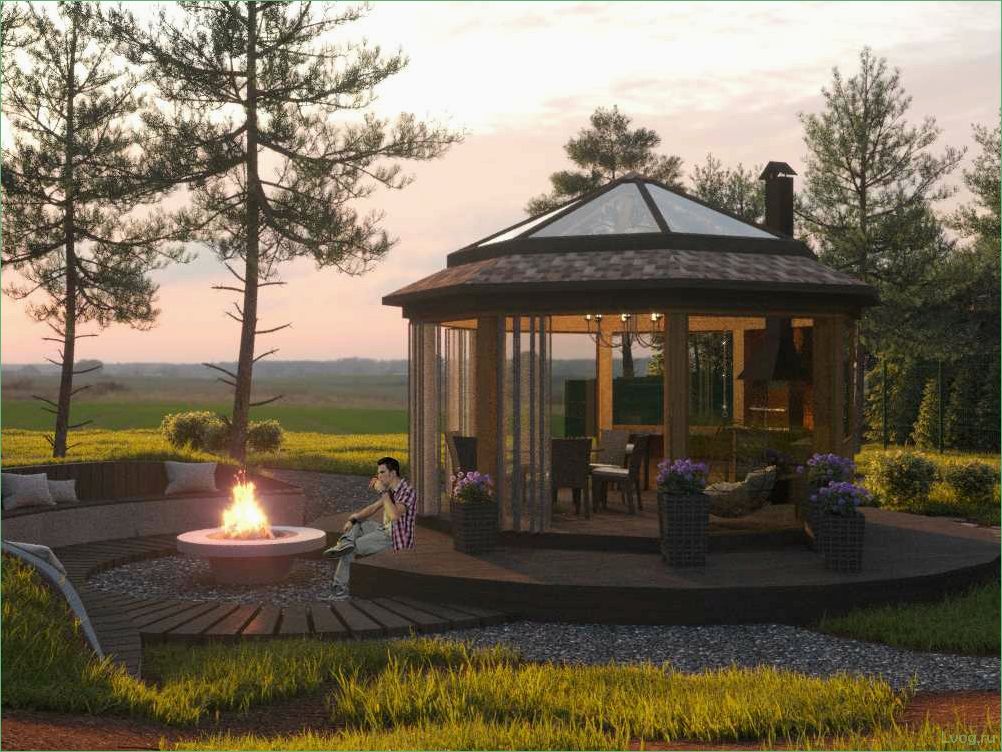 (застекленные, беседки, ландшафтном, дизайне, стиль) Застекленные беседки в ландшафтном дизайне: стиль и функциональность