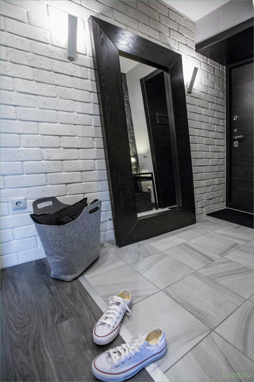 Сочетание плитки и ламината в прихожей: идеи и советы