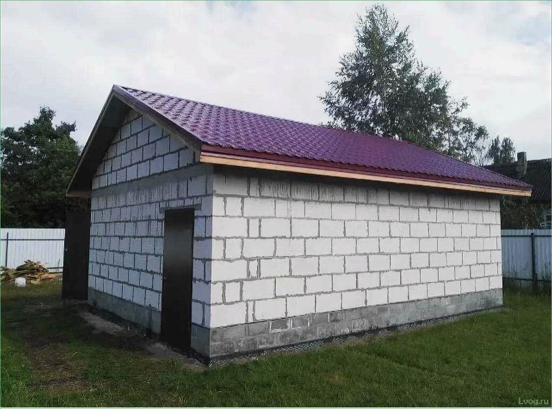 Строительство сарая из пеноблоков: советы и рекомендации