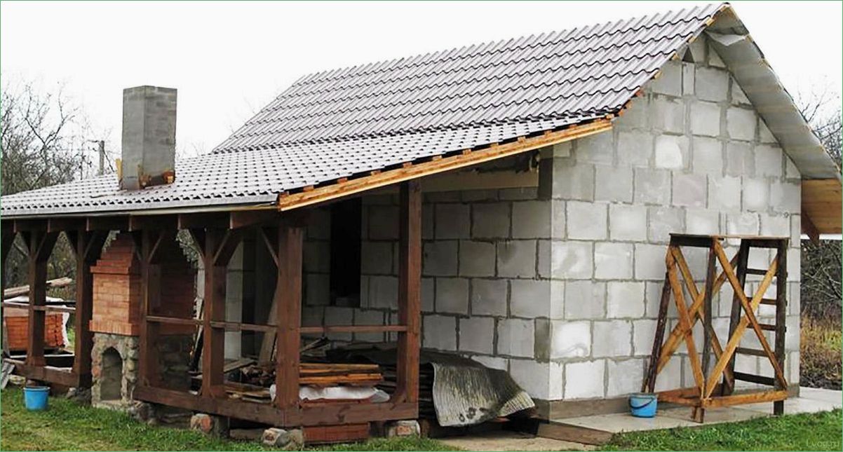 Строительство сарая из пеноблоков: советы и рекомендации