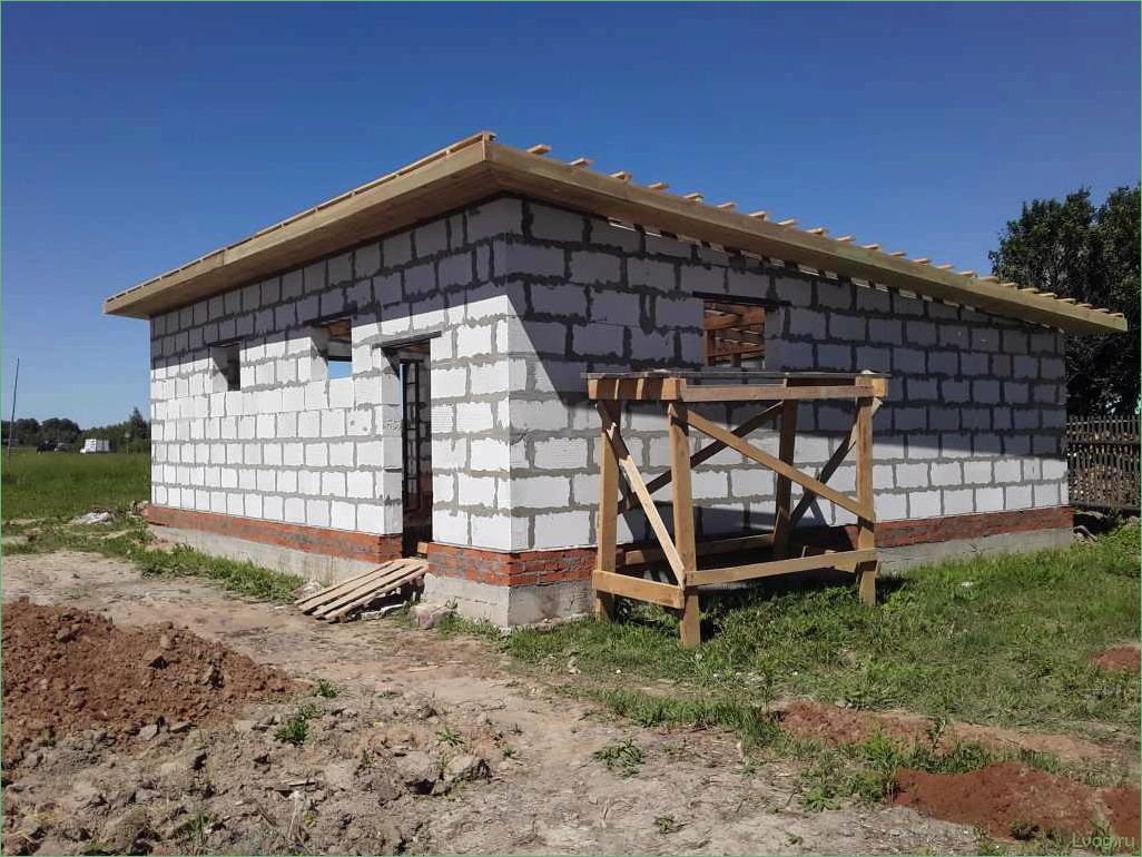 Строительство сарая из пеноблоков: советы и рекомендации