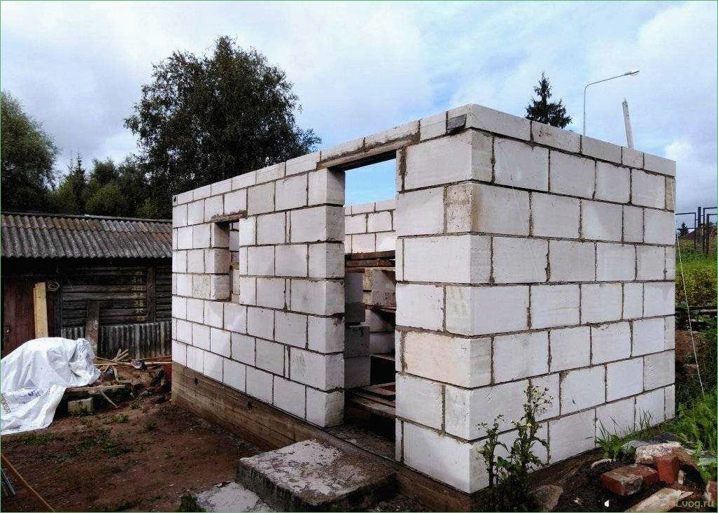 Строительство сарая из пеноблоков: советы и рекомендации
